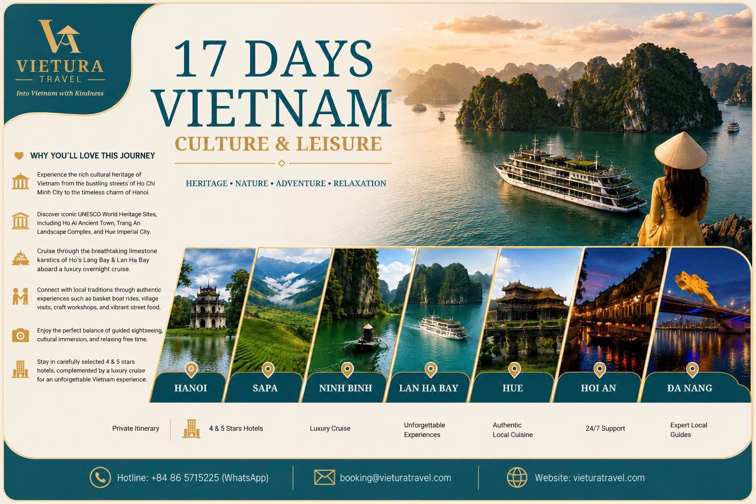 17 DAYS – VIETNAM CULTURE & LEISURE