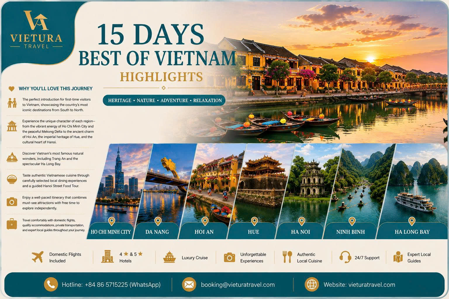 15 DAYS – BEST OF VIETNAM HIGHLIGHTS.