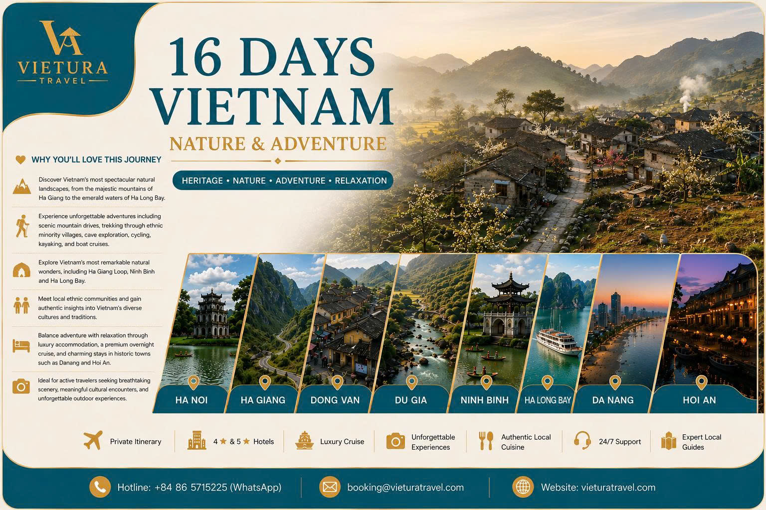 16 DAYS – VIETNAM NATURE & ADVENTURE