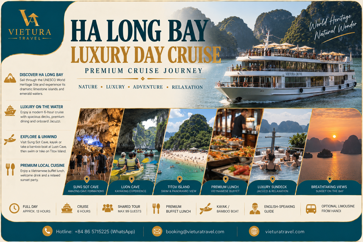 Ha Long Bay Luxury Day Cruise